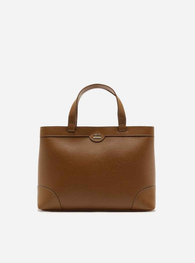 Bolsa Tote Marrom Média Recortes