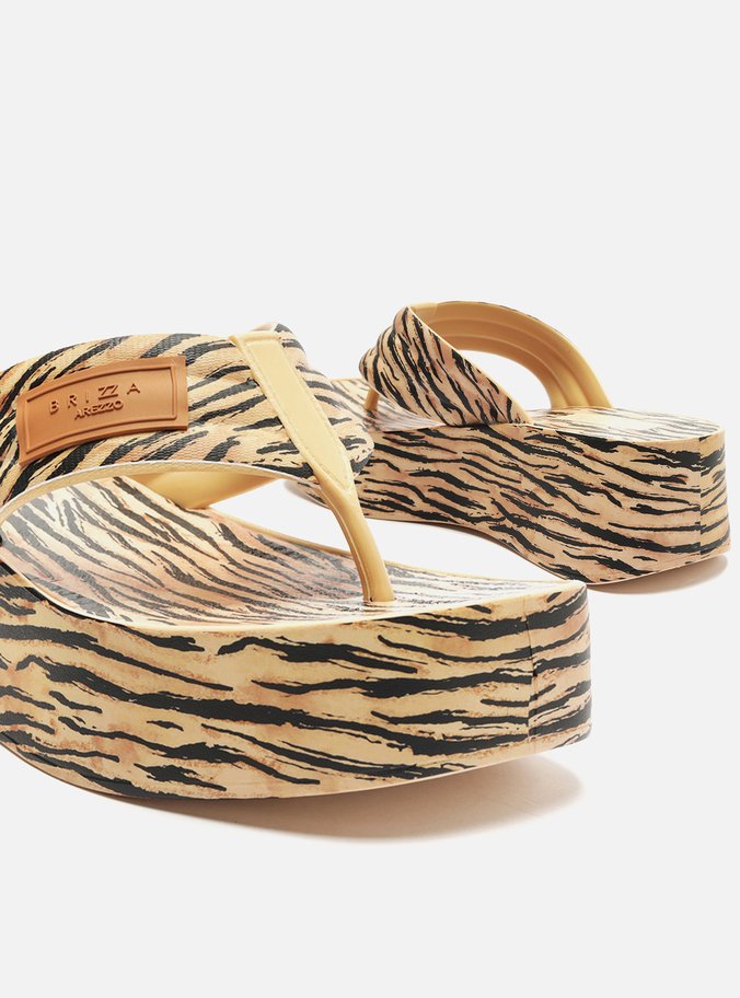 Tamanco Animal Print Flatform Lulu