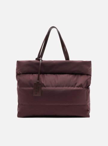 Arezzo — Bolsa Shopping Bordô Nylon Gigi Grande