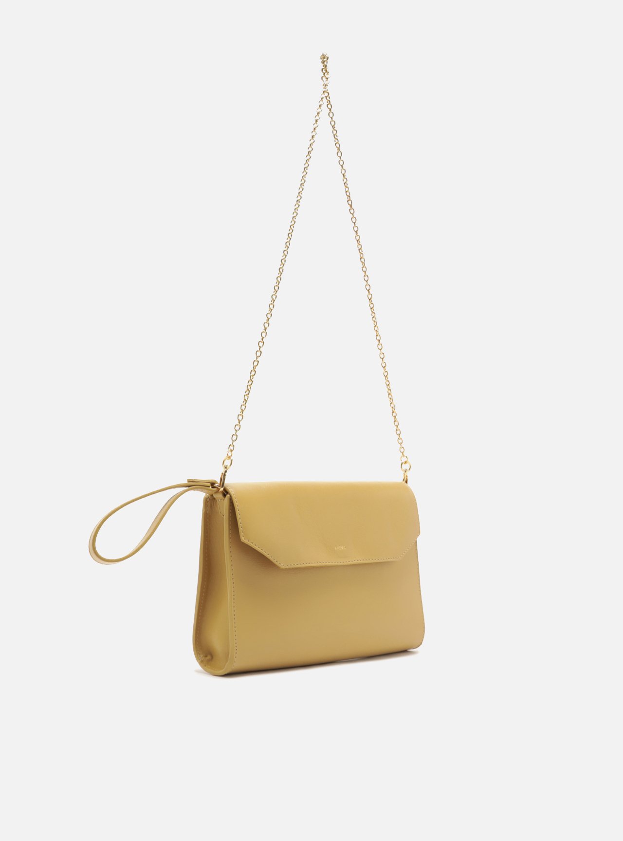 Bolsa Shoulder Nude Couro Média Alça Corrente — foto 9