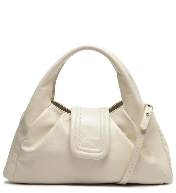 Bolsa Tote Branca Couro Fiore Grande