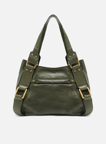 Bolsa Tote Verde Couro Gretha Grande