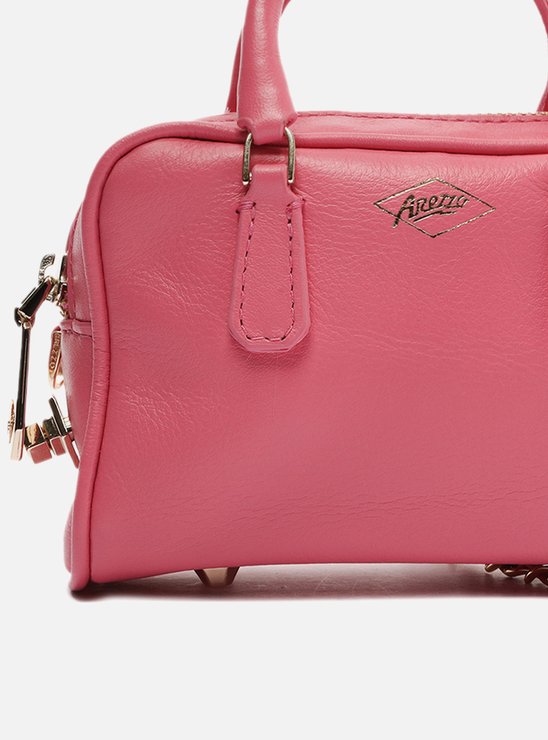 Mini Bag Rosa Couro Lívia