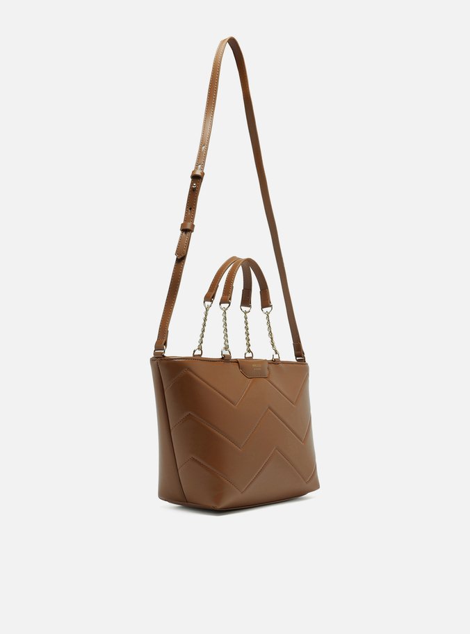 Bolsa Tote Marrom Giorno Grande Matelassê