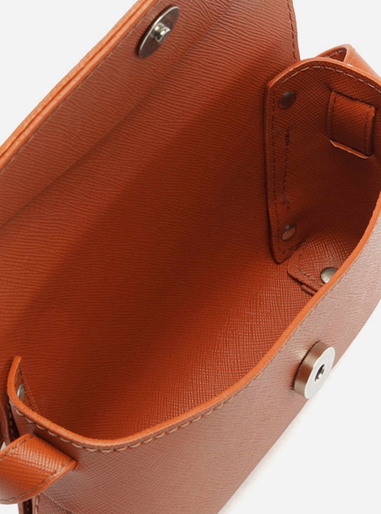 Bolsa Tiracolo Laranja Pequena Envelope — foto 4