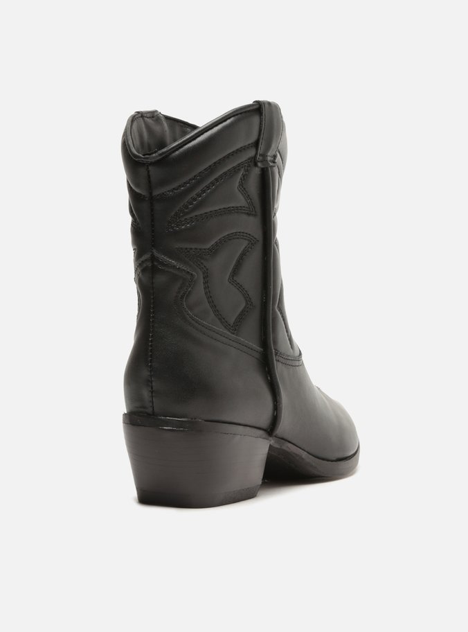 Bota Preta Cano Curto Western Easy