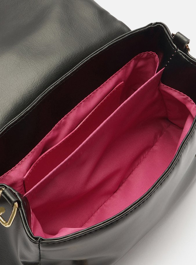 Bolsa Tiracolo Preta Média Alça Extra Corrente
