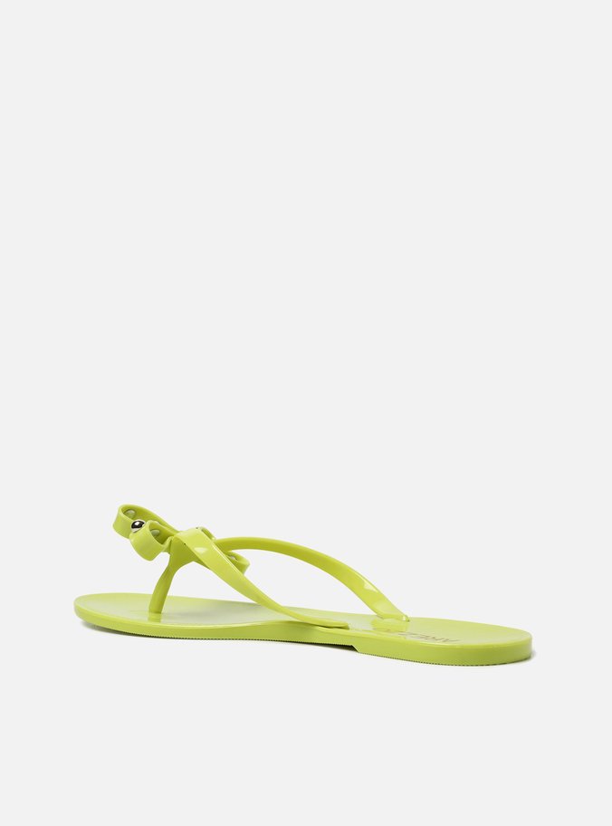 Rasteira Verde Flat Brizza