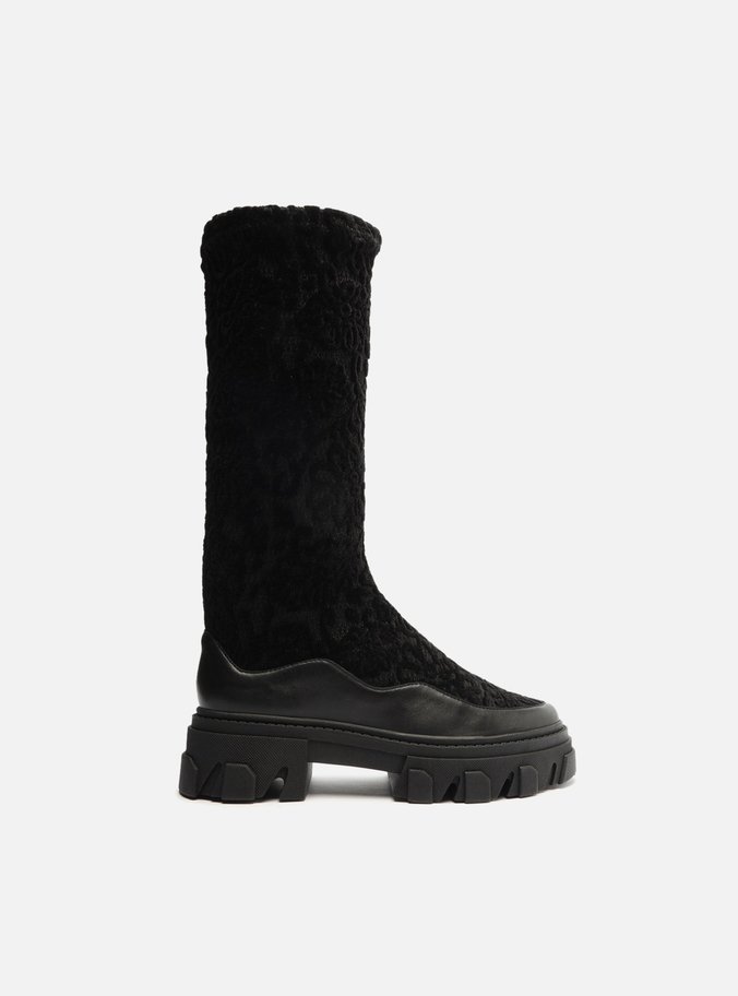 Bota Preta Cano Alto Tratorada