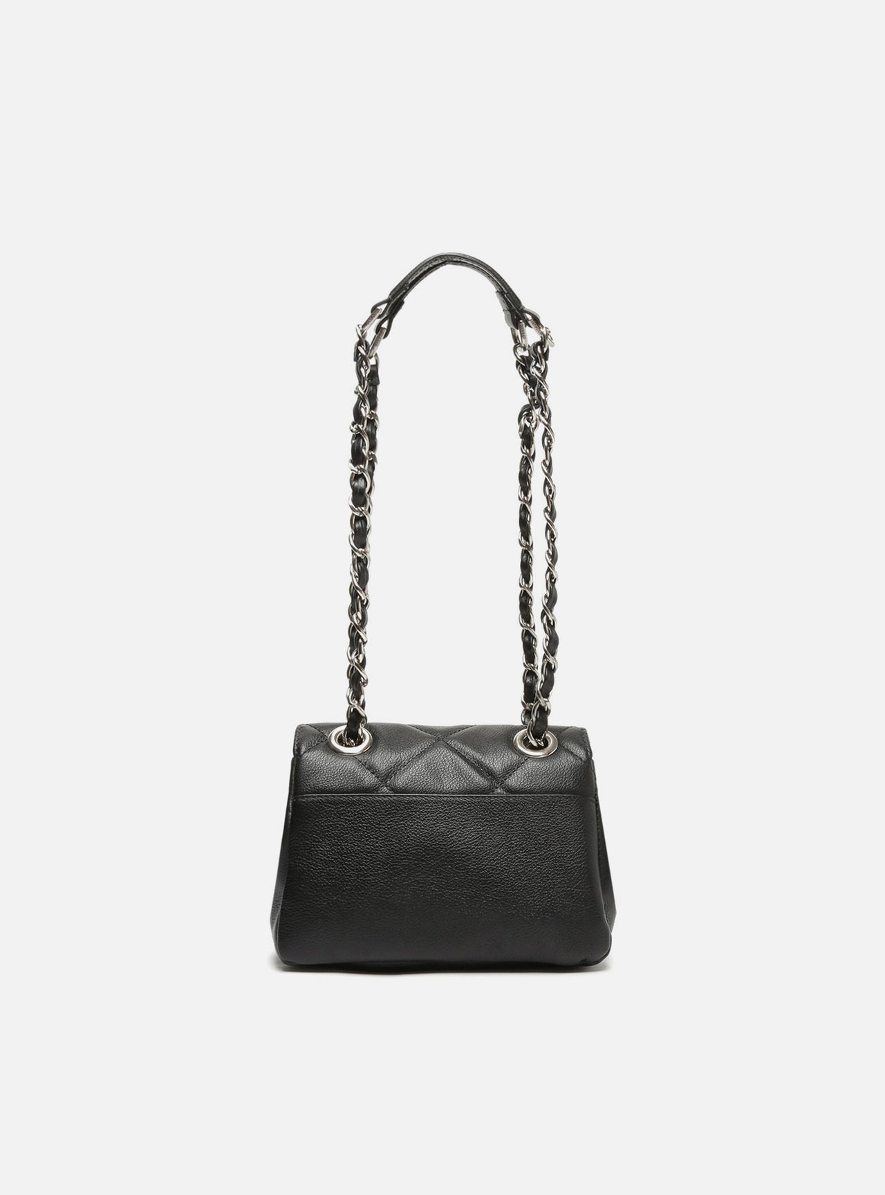 Bolsa Tiracolo Preta Couro Mizz Pequena — foto 3