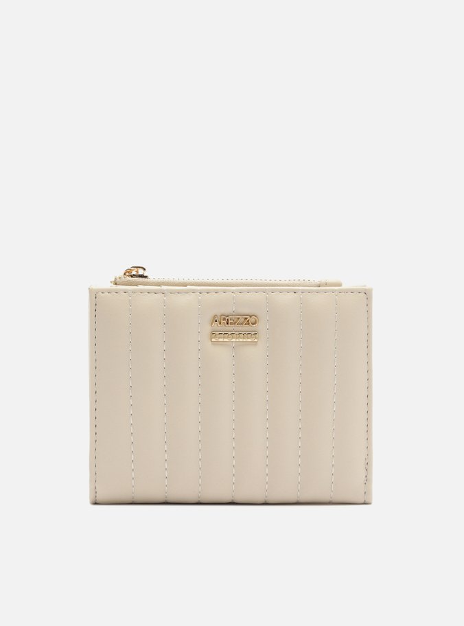 Carteira Off White Matelassê Média Zíper