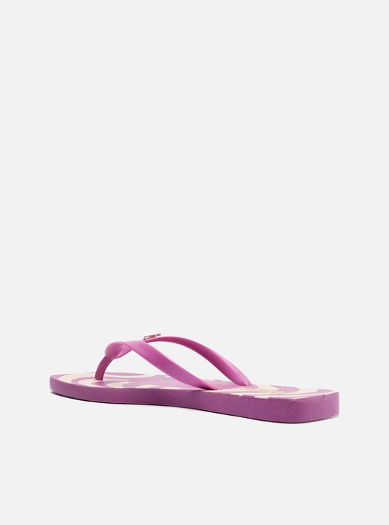 Chinelo de Dedo Roxo Estampado Square e Bag Brizza