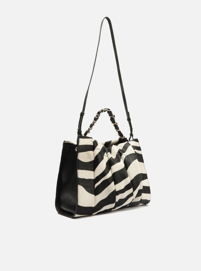 Bolsa Tote Animal Print Zebra Milano Grande