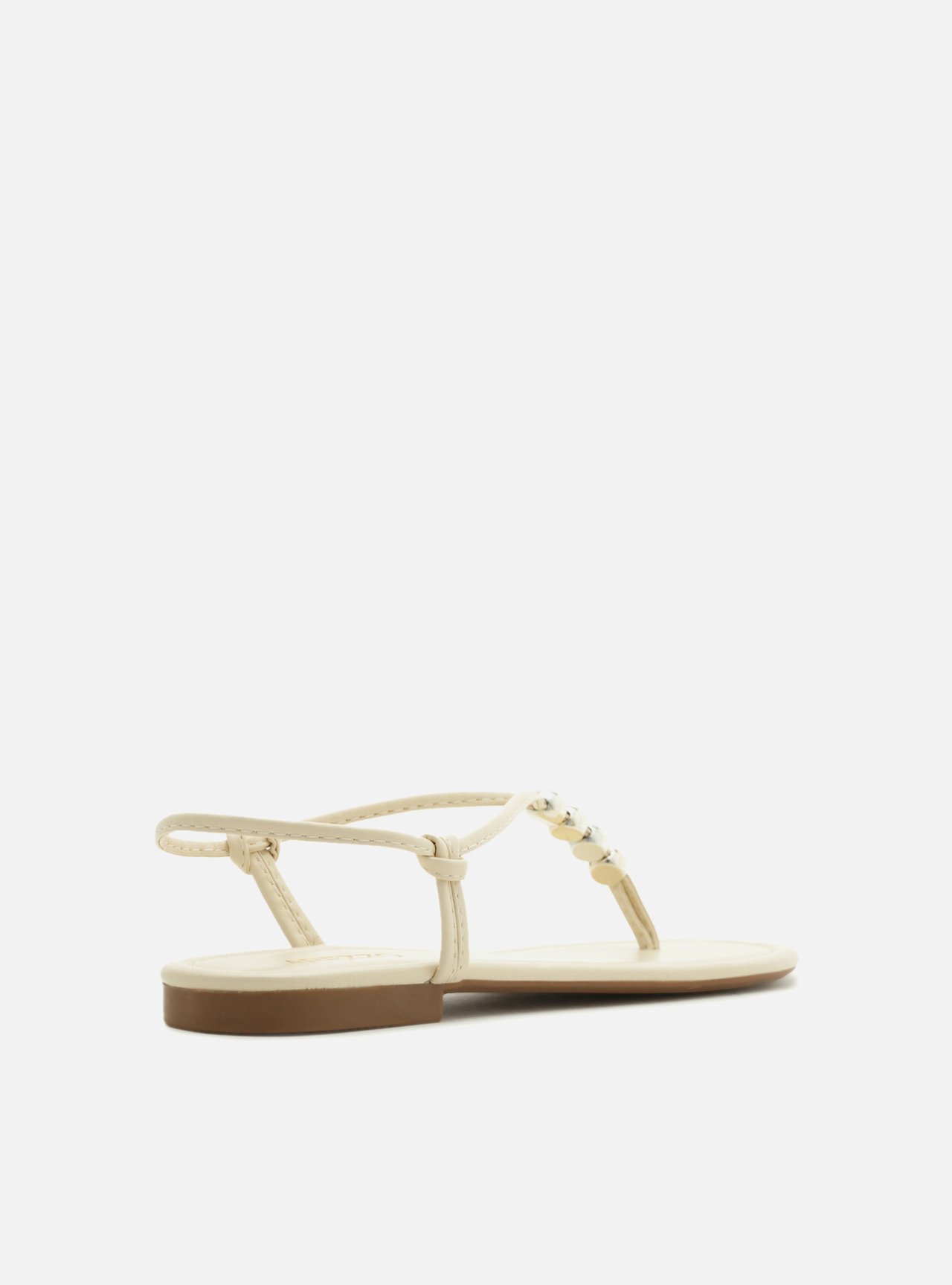Sandália Rasteira Off-White Slim Light Citrus — foto 3