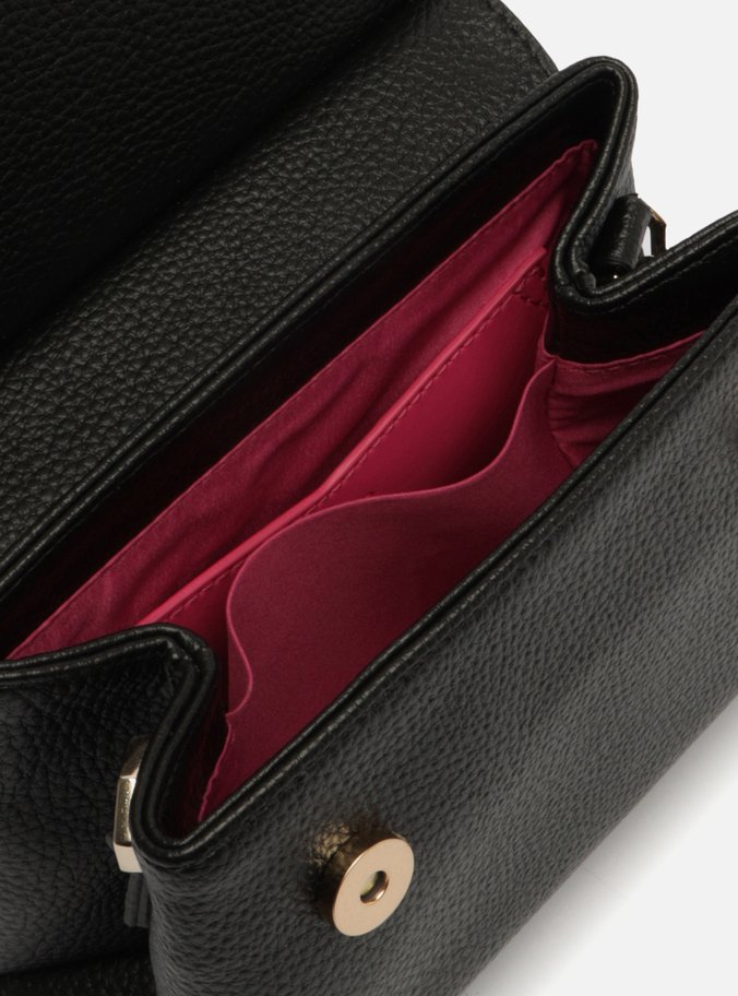 Bolsa Tiracolo Preta Pequena Tira Fivela