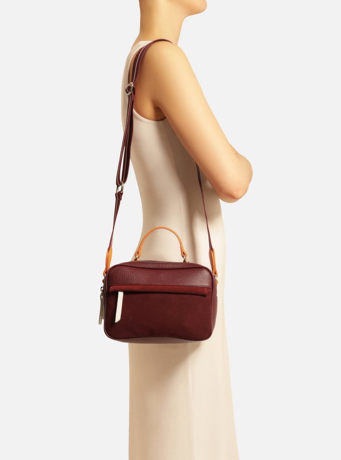 Bolsa Tiracolo Vermelha Prione Média Laranja