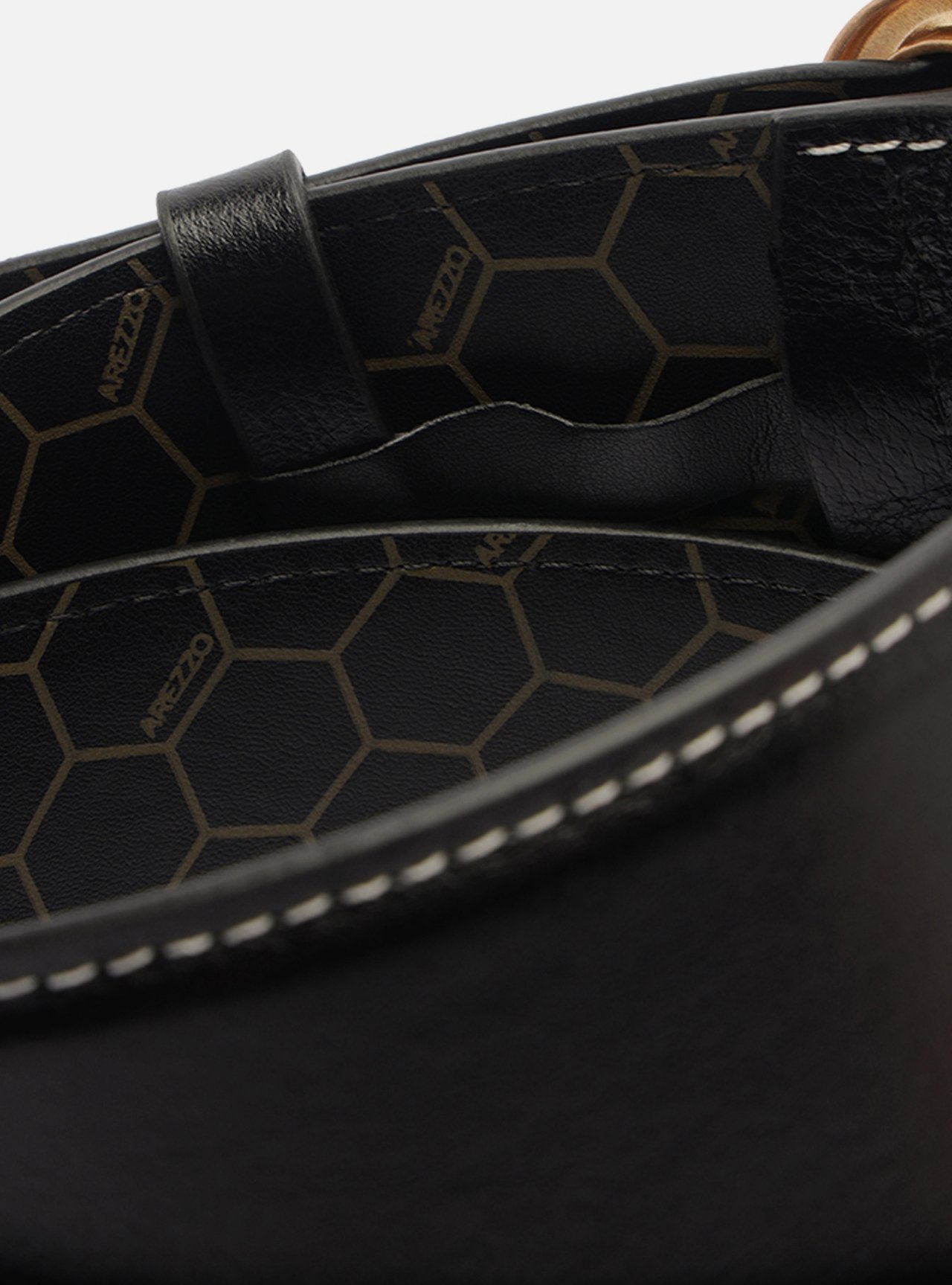 Cinto Preta Couro Largo Maxi Fivela — foto 5