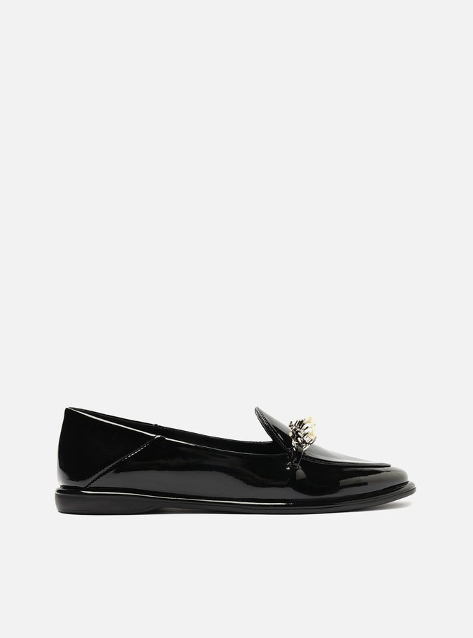 Mocassim Preto Verniz P rolas Arezzo