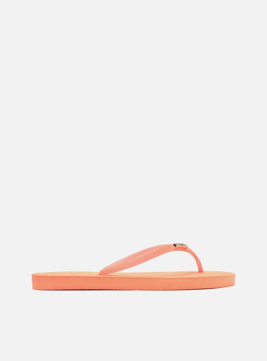 Chinelo de Dedo Laranja Tiras Jelly Brizza