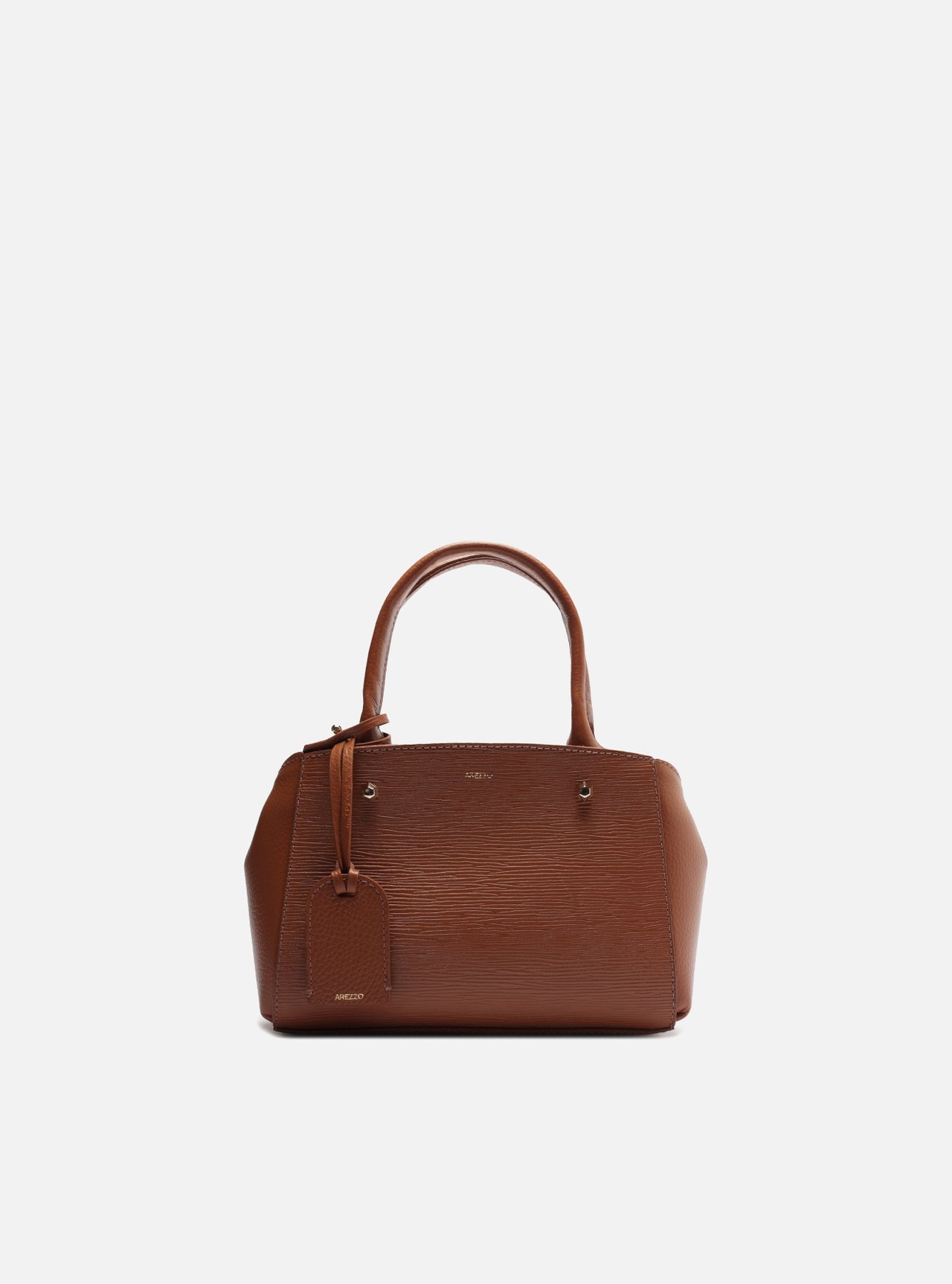 Bolsa Tote Caramelo Couro Bella Pequena — foto 1