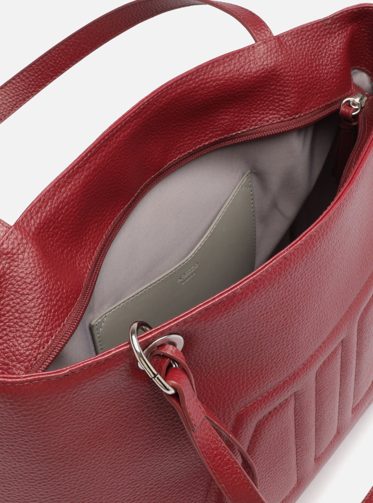 Bolsa Shopping Bordô Média Franja — foto 4