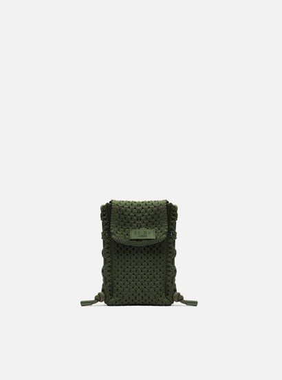 WALLET bag＋POCKET shoulder／ブラック×ネオングリーン HEADLESS-1952354690003U-01-