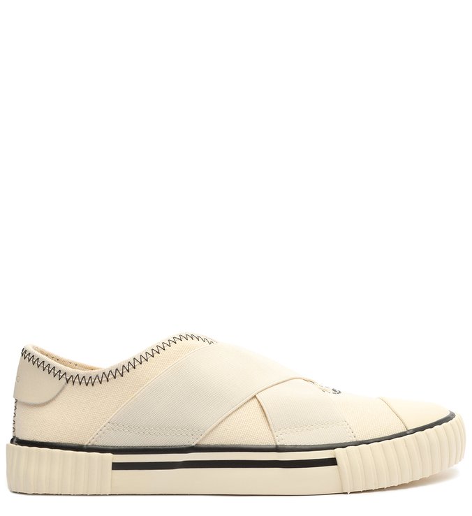 Tênis Branco Lona Elásticos ZZ Soul