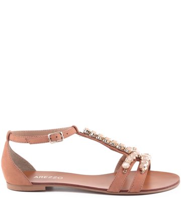 Rasteira Soft Pedraria Blush