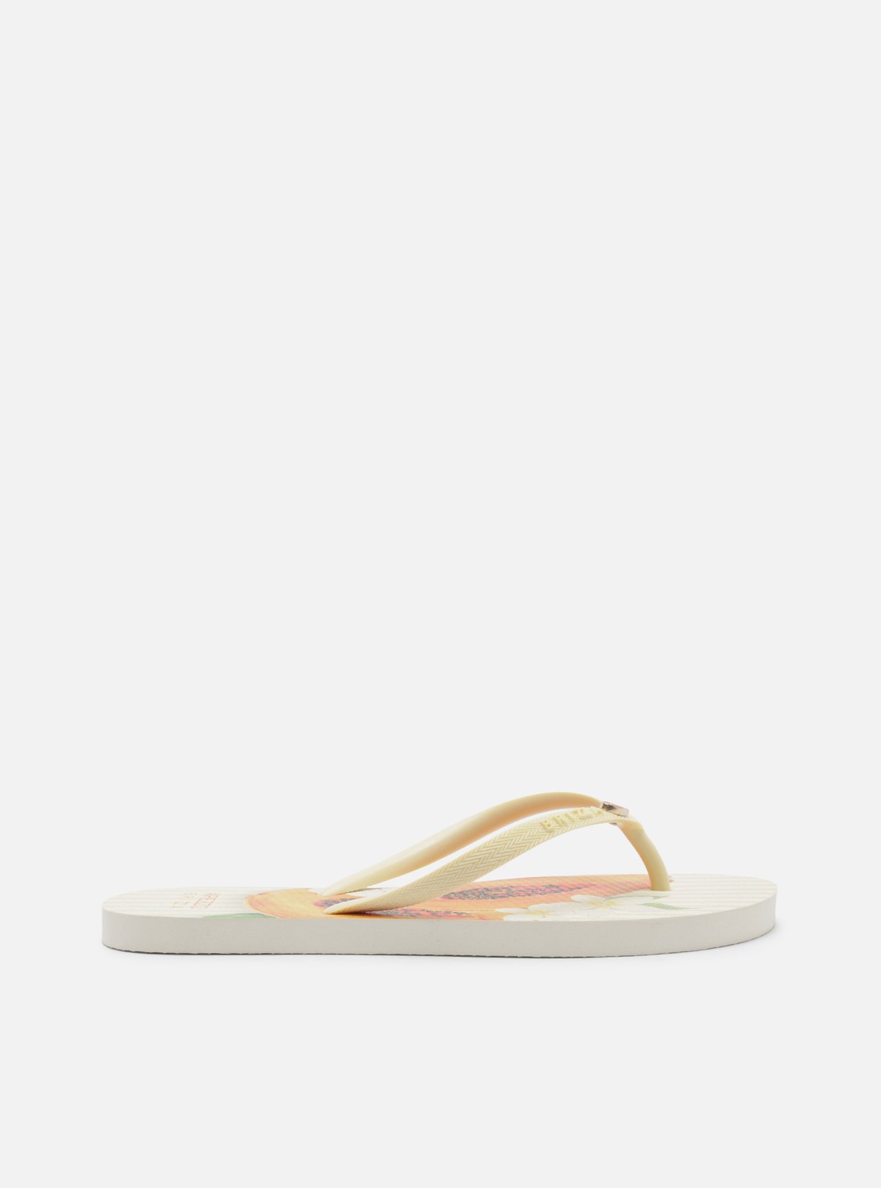 Chinelo de Dedo Amarela Plataforma Logo Brizza — foto 3