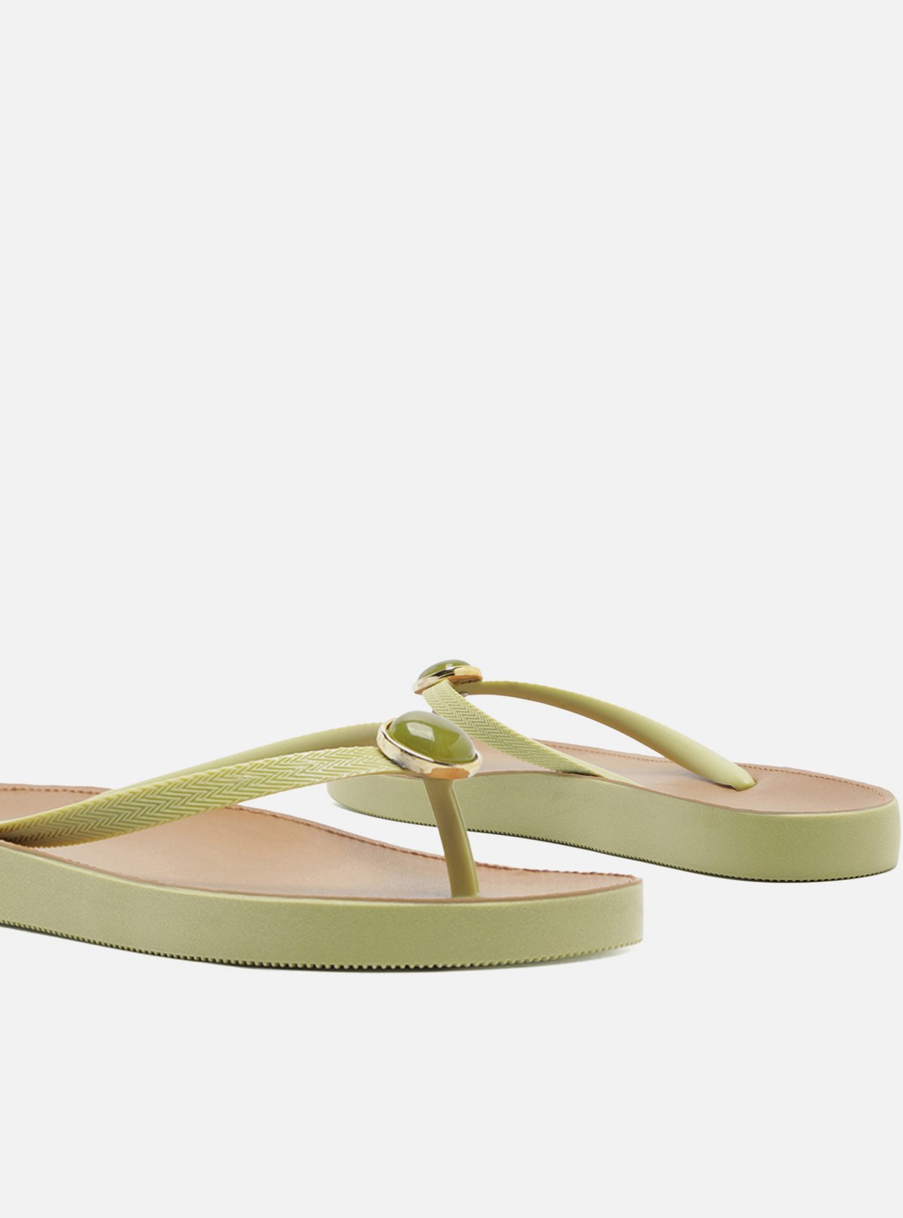 Chinelo de Dedo Verde Recouro Fit Pedra — foto 4