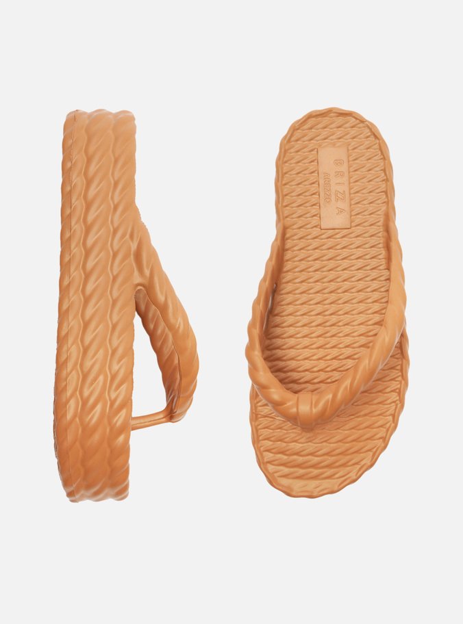 Sandália Marrom Flatform Marrocos Mid