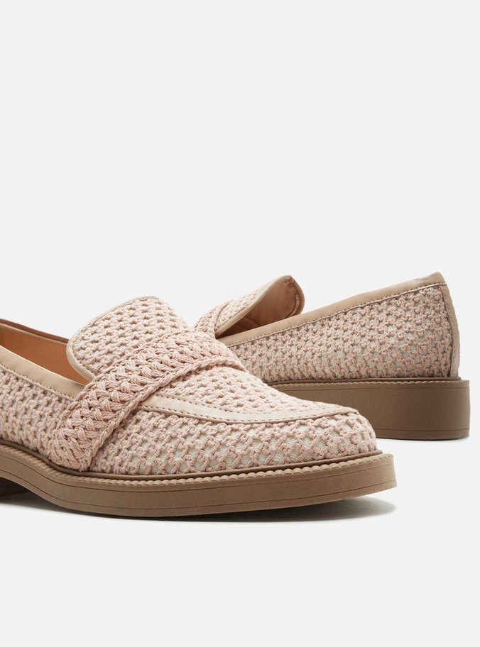 Mocassim Bege Tramado Detalhe