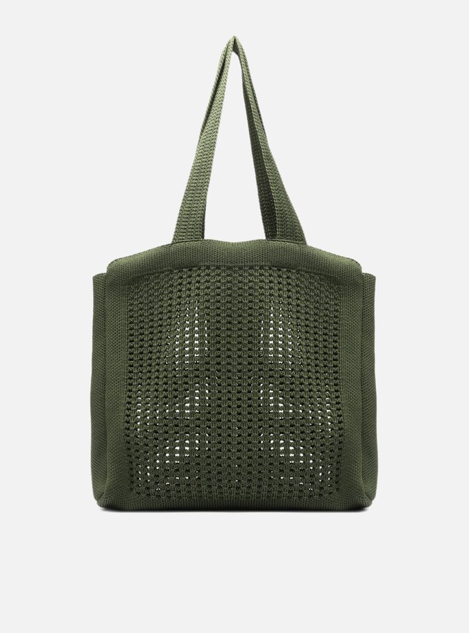 Bolsa Shopping Verde Crochê Mônaco Grande