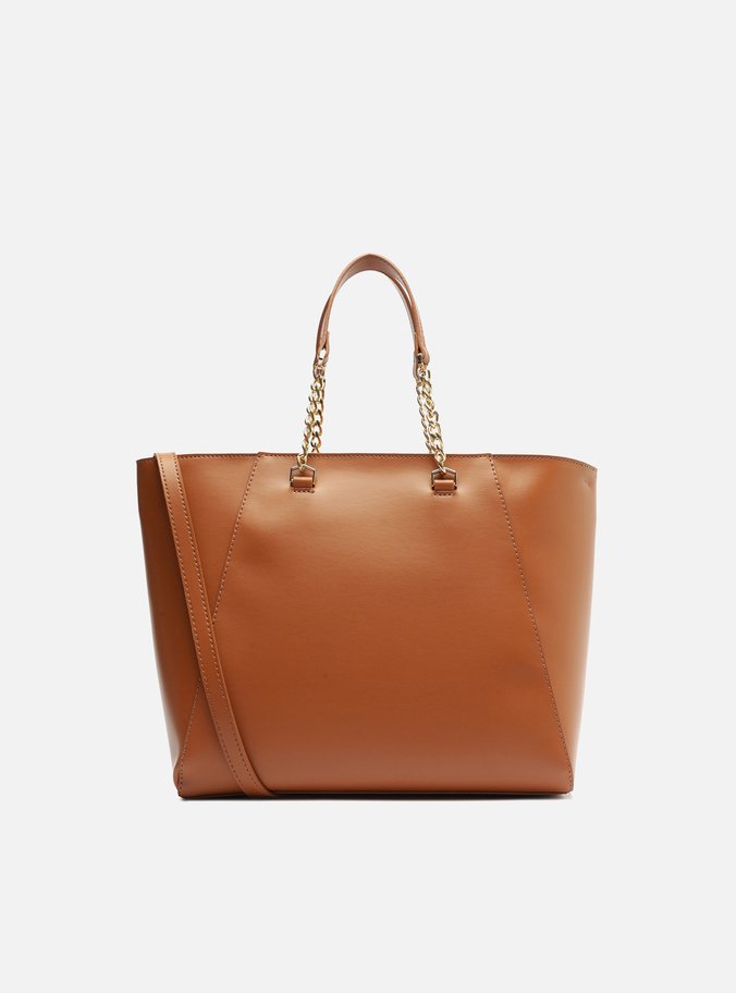 Bolsa Tote Marrom Média Costuras
