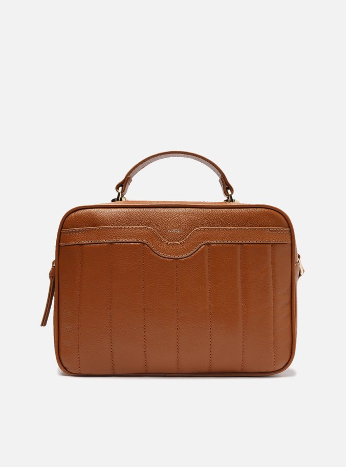 Bolsa Tiracolo Marrom Couro Francine Média Cúrcuma