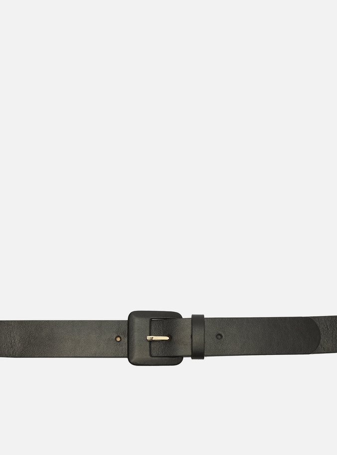 Cinto Preto Couro Mika Fivela