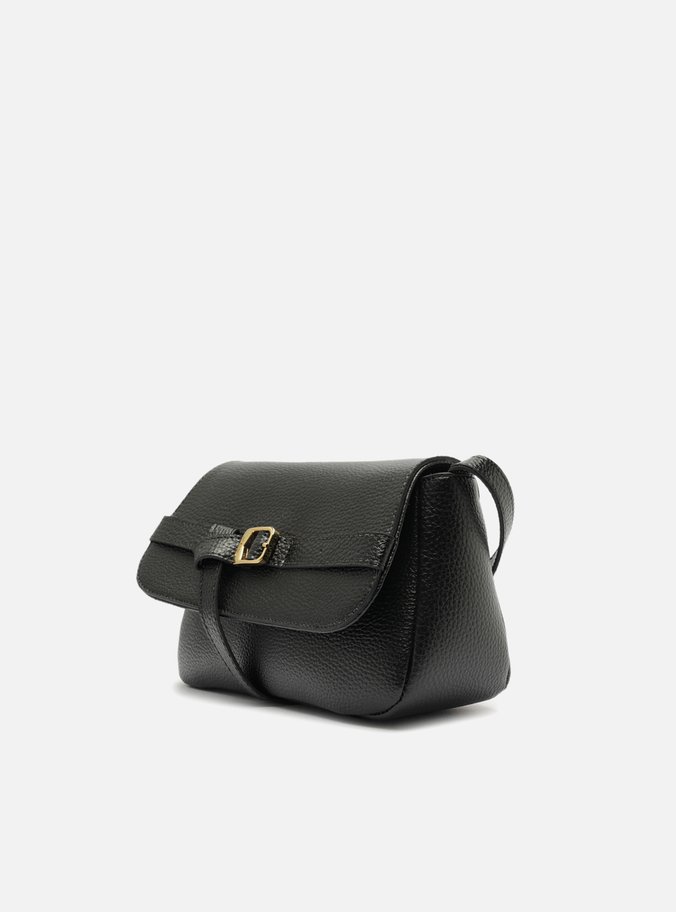Bolsa Tiracolo Preta Pequena Fivela