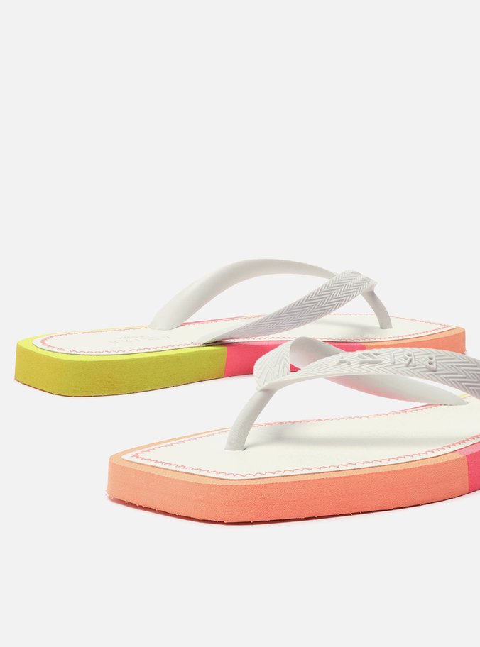 Chinelo de Dedo Branco Square Color Brizza