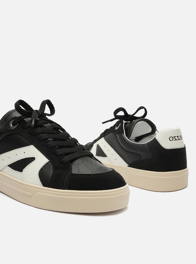 Tênis Preto Couro Urban Branco