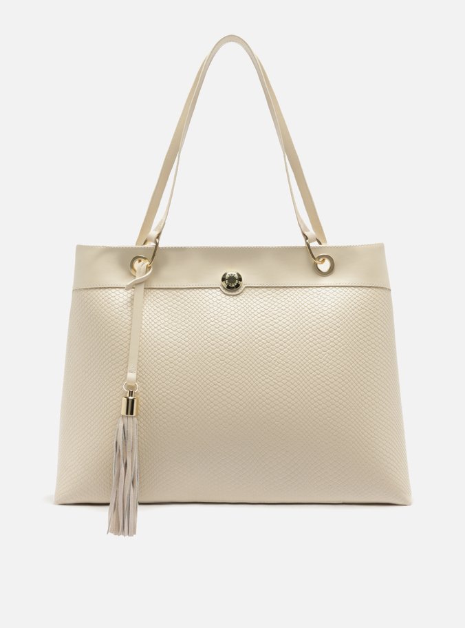 Bolsa Shopping Branca Grande