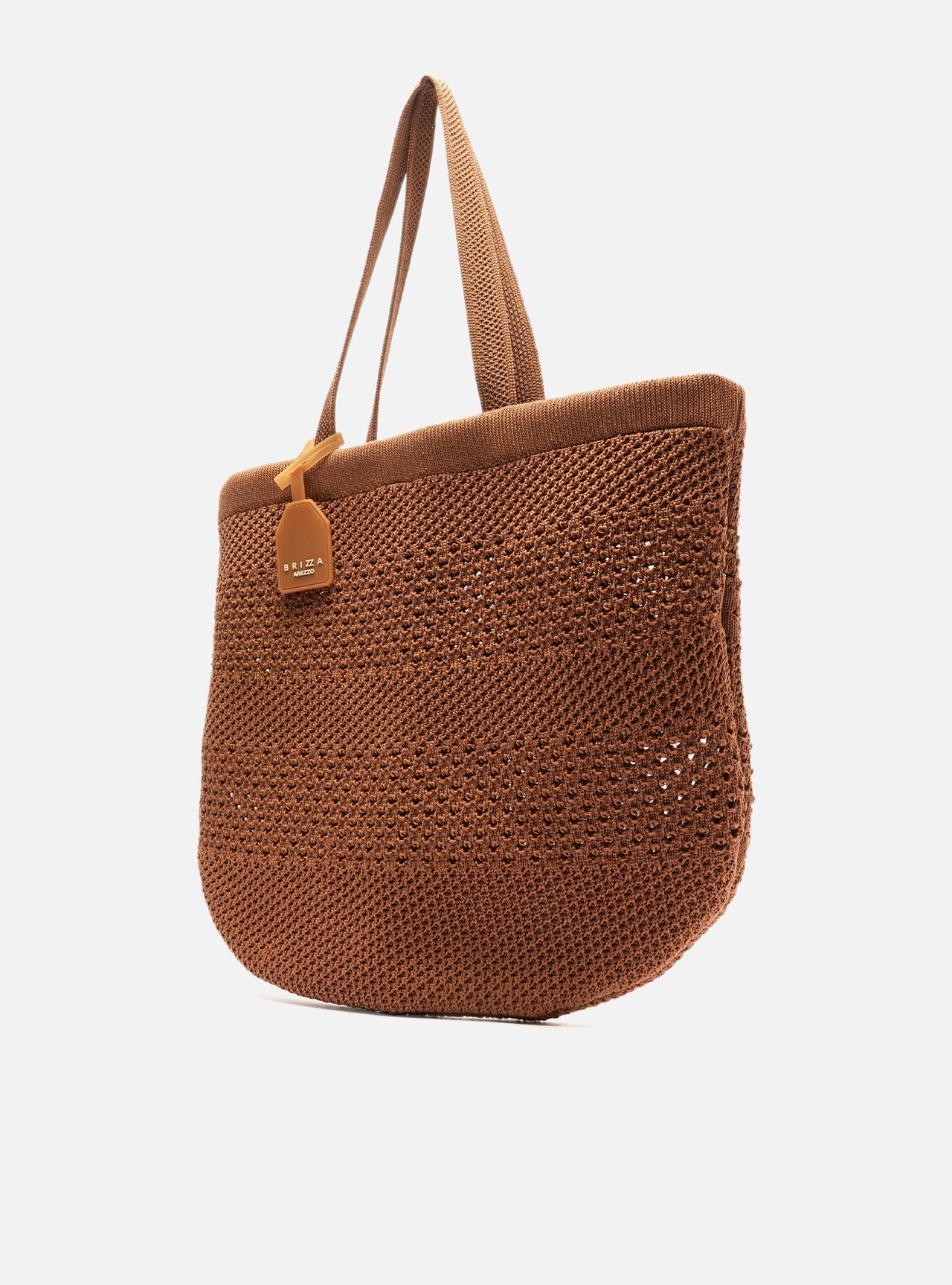 Bolsa Shopping Marrom Crochê Grande Camille — foto 2