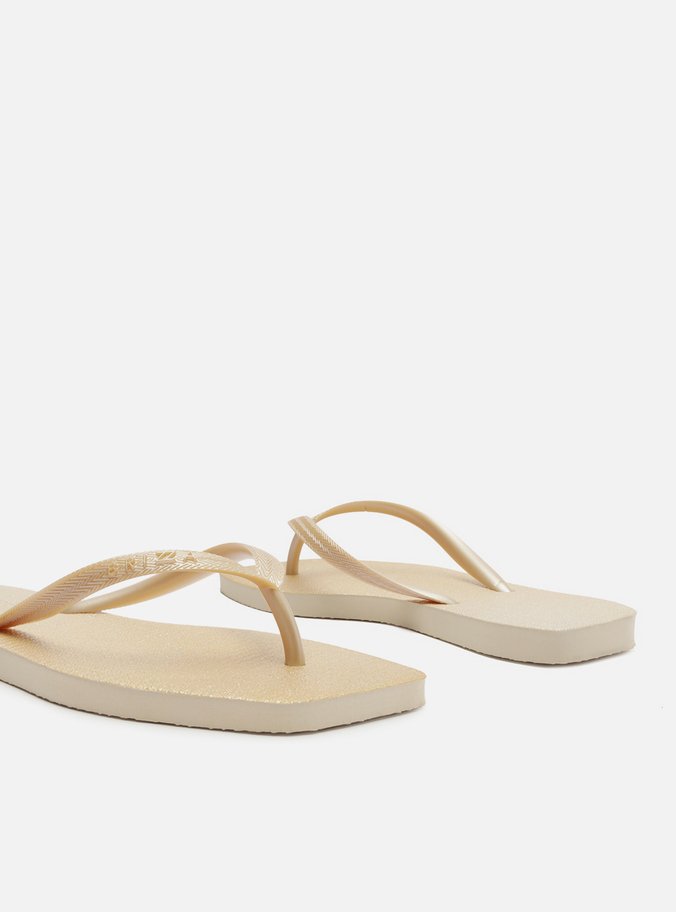Chinelo de Dedo Dourado Square Brizza