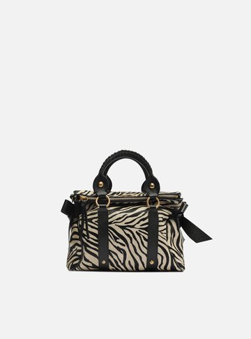 Bolsa Tote Animal Print Pequena Alças Mix