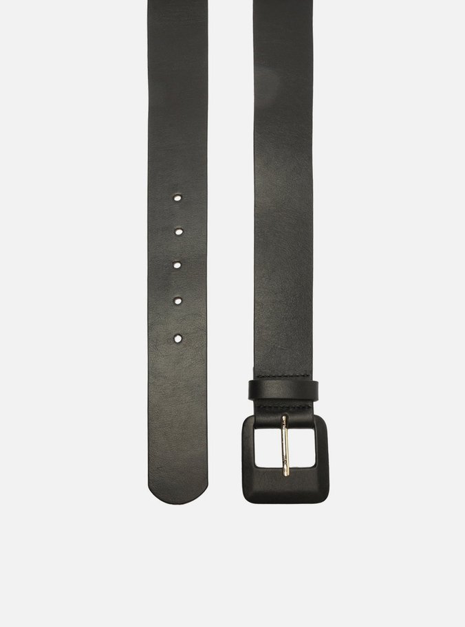Cinto Preto Couro Mika Fivela