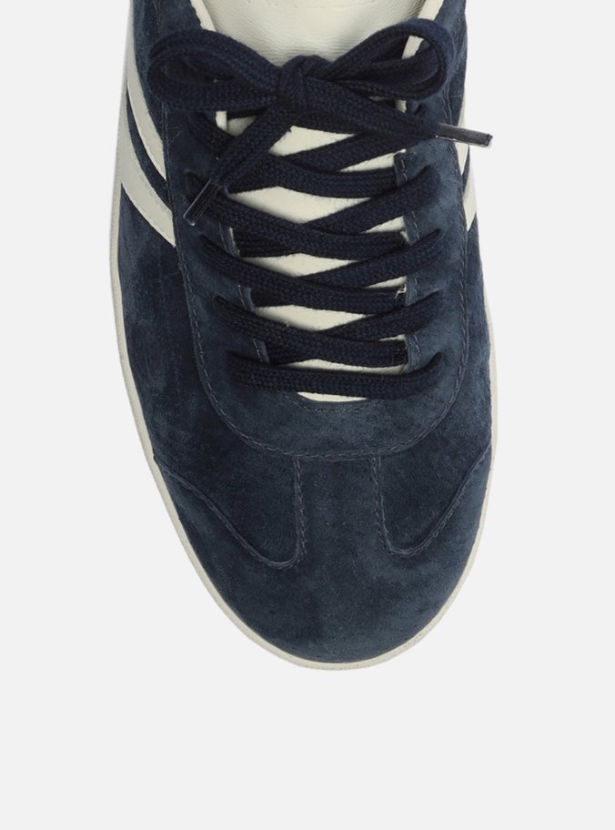Tênis Azul Suede ZZ Mov Listras