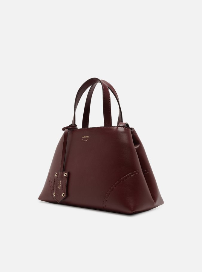 Bolsa Tote Vermelha Média Costuras Bag Charm