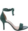 Sandália Nobuck Lace-up Salto Médio Bug Green