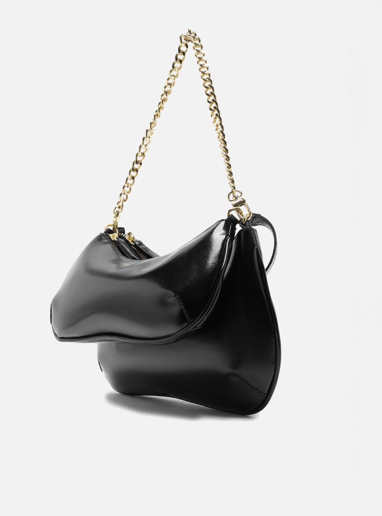 Bolsa Tiracolo Preta Média Corrente — foto 2