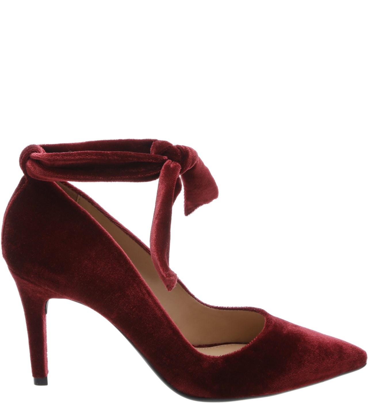 Scarpin best sale vinho veludo