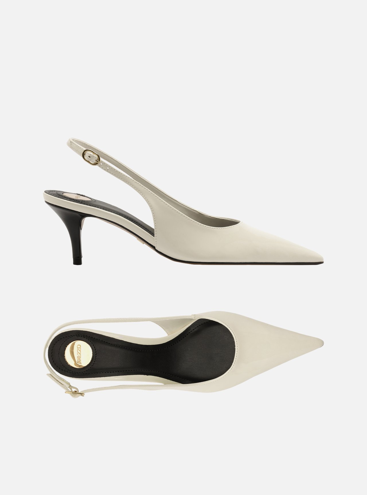 Scarpin Branca Salto Fino Slingback — foto 6
